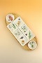 Botanical Bamboo Stand Porcelain Sauce Bowl Set - 2