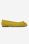 Preslie Women's Genuine Leather Ballet Flats Pistachio Suede Hand Knitted - 5