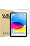 2 Pack Tempered Glass Screen Protector for iPad 10th Gen 10.9 (A2696/A2757/A2777)