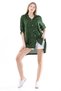 Women's Grass Green Casual Shirt Tunic - 3