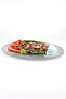 طبق تقديم وتقديم طعام بيضاوي من الفولاذ الكروم - مطرز أصلي، 35 سم - 3