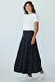 Women's Eight-Piece Fish Skirt with Elastic Waist and Patterned - 7