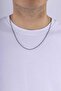 Oxidized Gourmet Model Men's Steel Chain Necklace