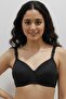 Black Wire-Free Non-Padded Sponge Bra No Underwire T-Shirt Bra - No Trace - 4