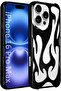 iPhone 16 Pro Max Case - Black, 3D Electroplated Glitter Slim Shockproof Cover