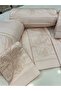 100% Cotton Satin Embroidered Duvet Cover Set - Double Size // 6 Pieces / King Size - Set, Luxury