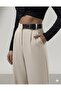 FABRIC PANTS WIDE-LEG (WITH SIDE BUCKLE DETAIL) - 2