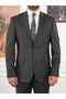 Men's Regular Italian Style Woolen Mono Collar Suit Jacket Pants-Xprzcom8410 - 3