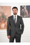 Men's Regular Italian Style Woolen Mono Collar Suit Jacket Pants-Xprzcom8410 - 2