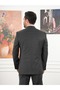 Men's Regular Italian Style Woolen Mono Collar Suit Jacket Pants-Xprzcom8410 - 4