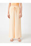 Wide Leg Trousers with Pockets and Tied Waist - 3