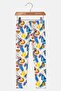 Toddlers Girl Graphic Print Pull On Leggings, Multicolor - 2