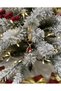 Clip-On Glass Snowman Penguin Charm Bag Ornament Card Holder Charm Car Mirror Ornament Christmas Tree Ornament - 2