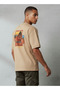 Men Regular Fit Crew Neck Short Sleeves Graphic Print T-shirt - 3