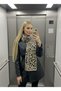 Women's Leopard Patterned Soft Scarf - 5