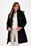 Women's Black Coat 50308001-Vr046
