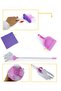 - Kids Toys Cleaning Trolley Set with Accessories - Pink - 5
