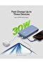 20,000mAh Portable Power Bank with Integrated USB-C Cable, 30W - Blue - 3