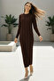 Knitwear Dress N7050 Brown