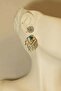 Vip Triangle Earrings - Blue Stone - 3