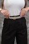 Gold Buckle Suede Belt Trouser Belt Shirt Belt Coat Belt Dress Belt - 2