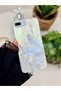 iPhone 7 Plus and 8 Plus Compatible Shine Platinum Butterfly Color Gradient Patterned Silicone Case - 3