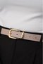 Gold Buckle Suede Belt Trouser Belt Shirt Belt Coat Belt Dress Belt - 3