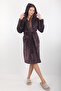 Women's Hooded 100% Bamboo Short Dressing Gown - 4