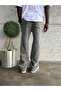 Dark Gray Washed Baggy Sweatpants - 3