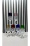 6 Pcs Bohemia Crystal Footed Colorful Handcrafted Coffee Side Water Glass - 2