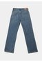Straight Fit Mid Waist Full Length Leg Women's Indigo Jean Pants - 8