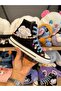 Cinnamorol Printed Black High-Top Girls' Sneakers with Beads and Anklet - 3