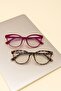 Astro- Blue Light Protection 2-Piece Set Glasses Cat Eye Optically Compatible (Can Change Transparent Glass) 50 Lenses - 2
