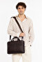 Grandora 100% Genuine Leather 15.6 Inch Laptop Briefcase – 3 Compartments, Pool Zipper - 8