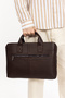 Grandora 100% Genuine Leather 15.6 Inch Laptop Briefcase – 3 Compartments, Pool Zipper - 7