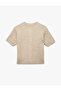 X Melis Ağazat - Buttoned Crew Neck Short Sleeve Hair Knit Cardigan - 4