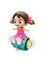 Dance Girl 360 Degree Rotating Musical Dancing Girl Toy With Attractive Multicolour Flashing Lights