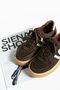 Zaina Women's Lace-Up Genuine Leather Sneaker Brown Suede - 4