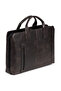 Grandora 100% Genuine Leather 15.6 Inch Laptop Briefcase – 3 Compartments, Pool Zipper - 5
