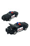 Black Pull and Drop Metal Police Car Hood That Can Be Opened Oza.62206 - 2