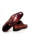 Tan Color Lace-Up Genuine Leather Men's Shoes - 2