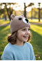 Organic Cotton Knitted Teddy Bear Hat (8-10 Years) – Soft, Breathable, Handmade - 2