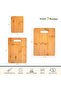 3-Piece Bamboo Cutting Board Set - Large, Medium & Small - 7