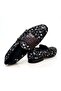Black Color Laceless Genuine Leather Suede Men's Shoes - 2