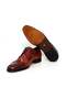 Tan Color Lace-Up Genuine Leather Men's Shoes - 3
