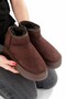 1. Grade Quality Brown Suede Thick Sole Wool Lined Women's Boots Fon44