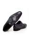 Dark Blue Color Lace-Up Genuine Leather Men's Shoes - 2