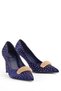 Navy Blue Heeled Shoes Comfortable and Stylish Women's Heeled Stiletto Shoes Evening and Party Shoes Evening Dress Shoes - 7
