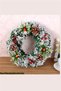 Handmade Christmas Wreath – Faux Snow Effect, Pine Cones and Red Nut Detailing |   Indoor & Outdoor - 2