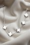 Men's Women's Couple Bracelet Stone Royal Pearl Petal Model Steel Bracelet - 2